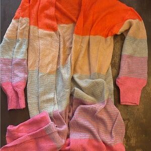Colorful striped cardigan